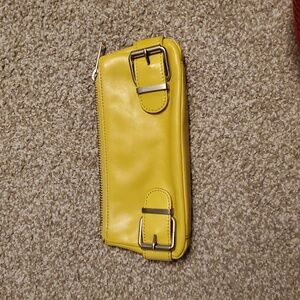 Leather clutch, Banana Republic